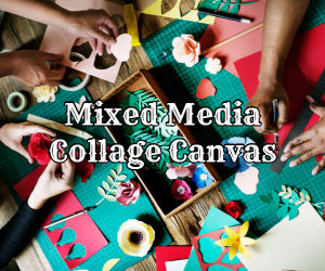 mixed media canvas image